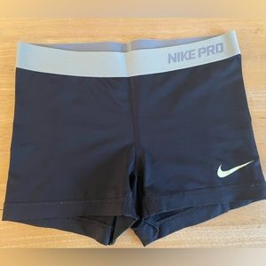 Nike Pro spandex shorts 3” black size S